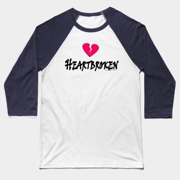 Heartbroken Baseball T-Shirt by DougB